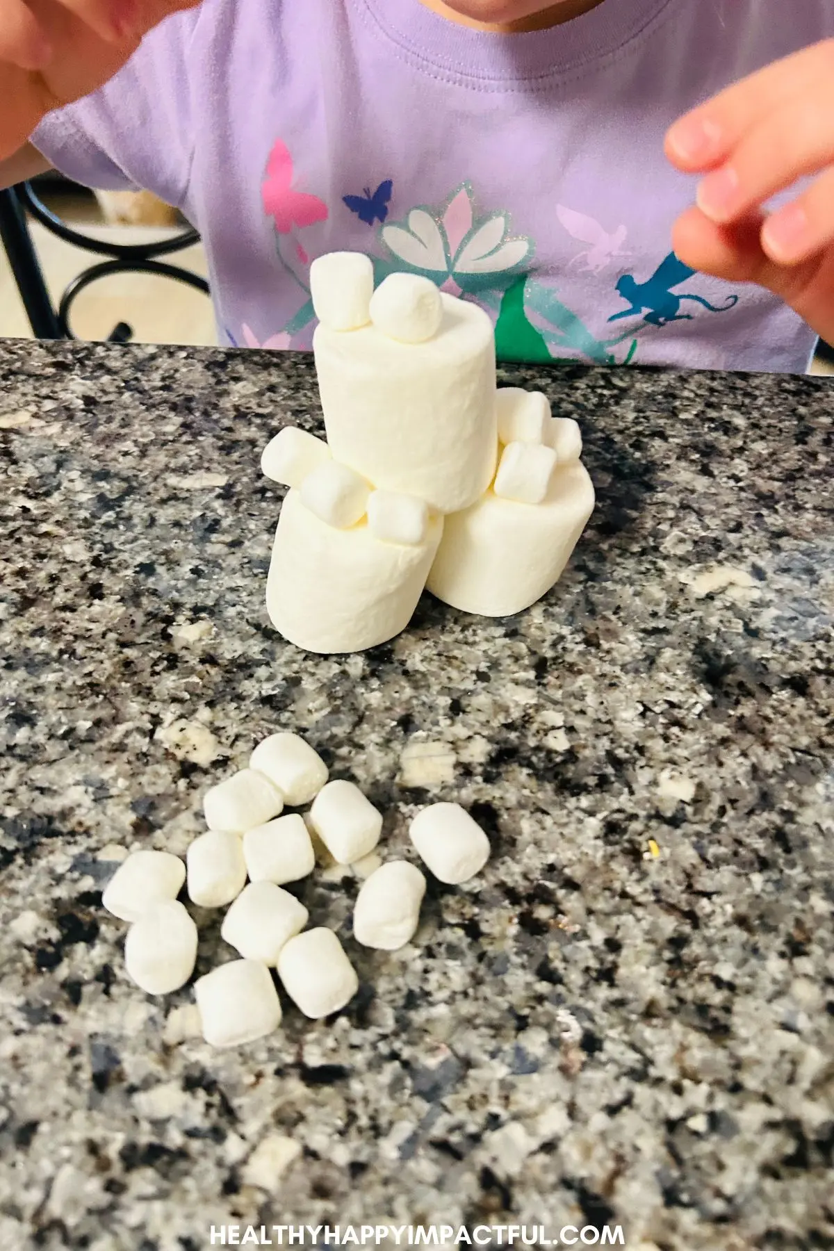 marshmallow stack, winter games ideas inside