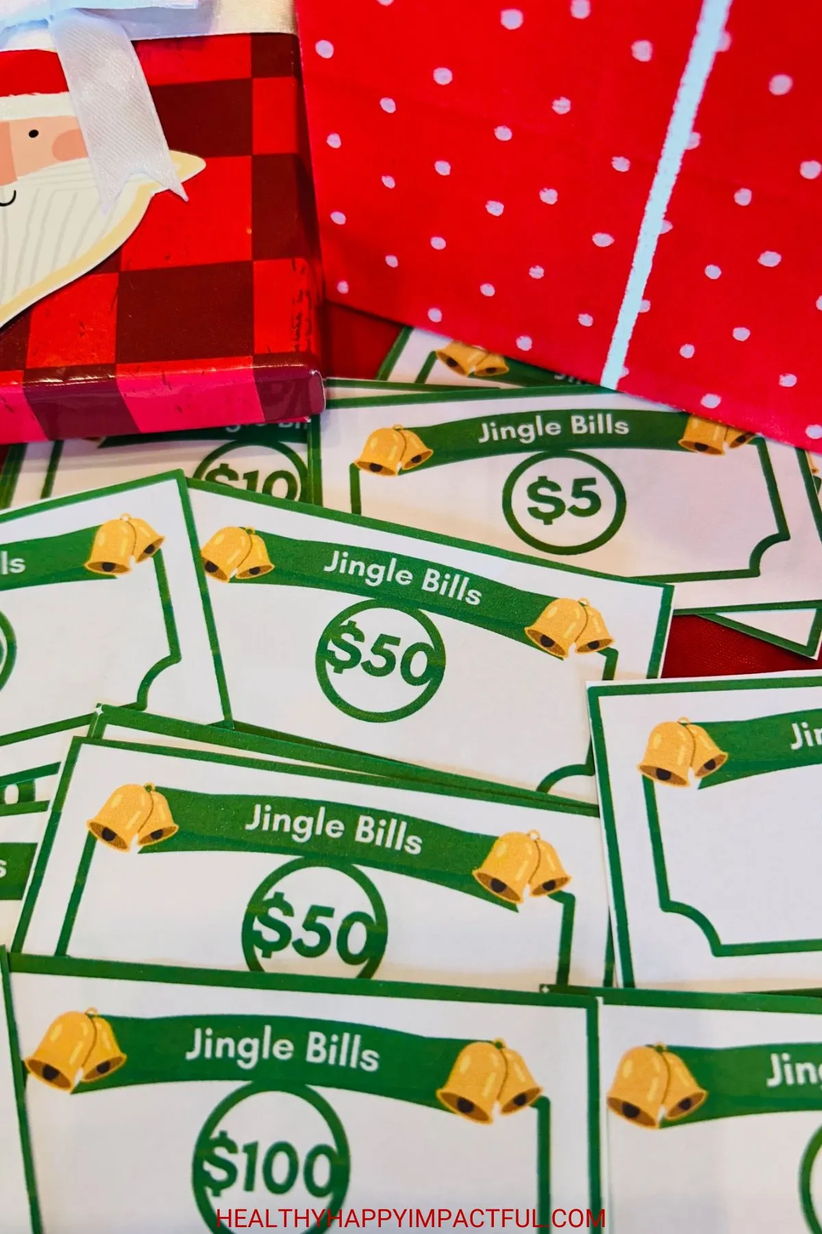 two gifts and play money