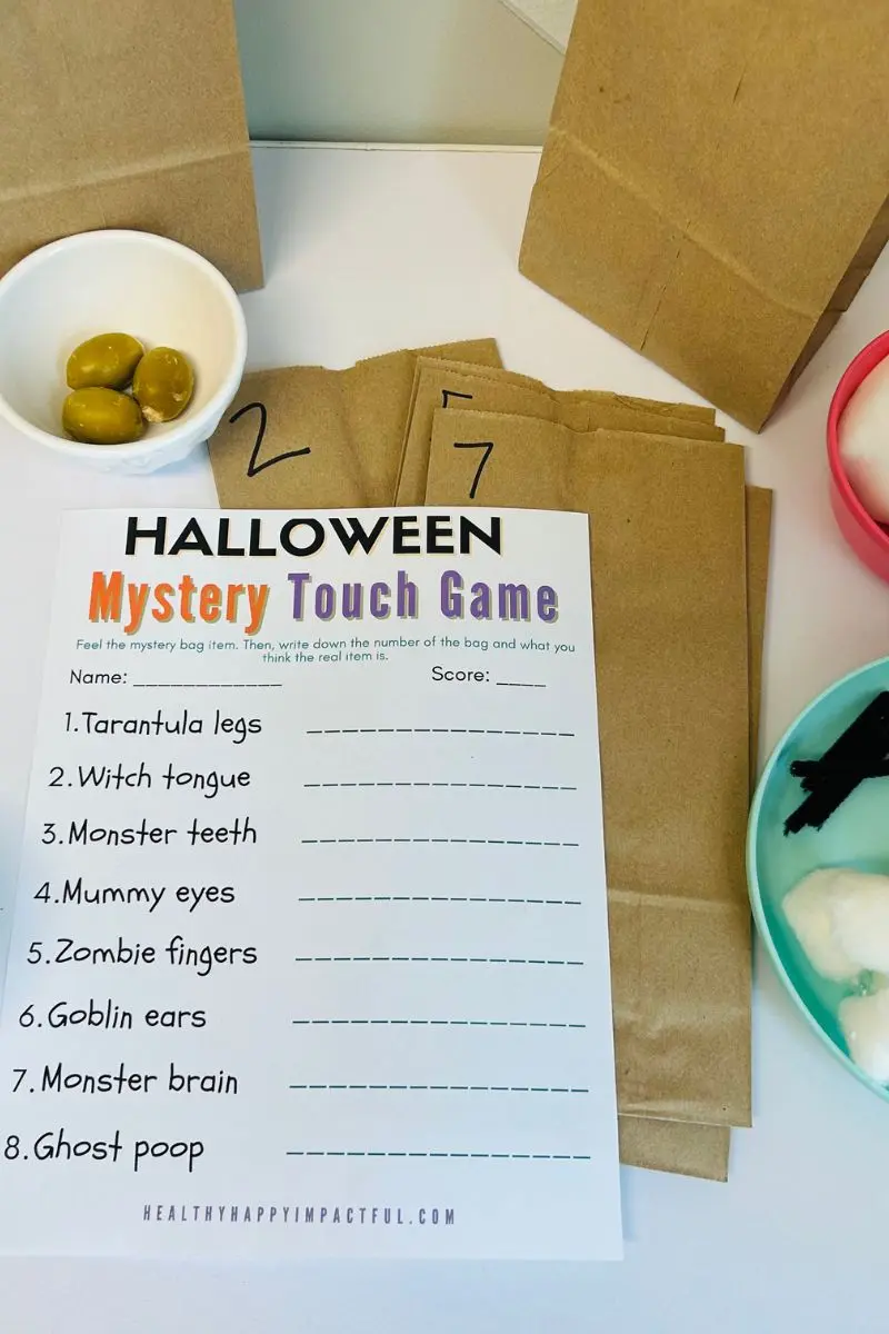 mystery sensory Halloween game