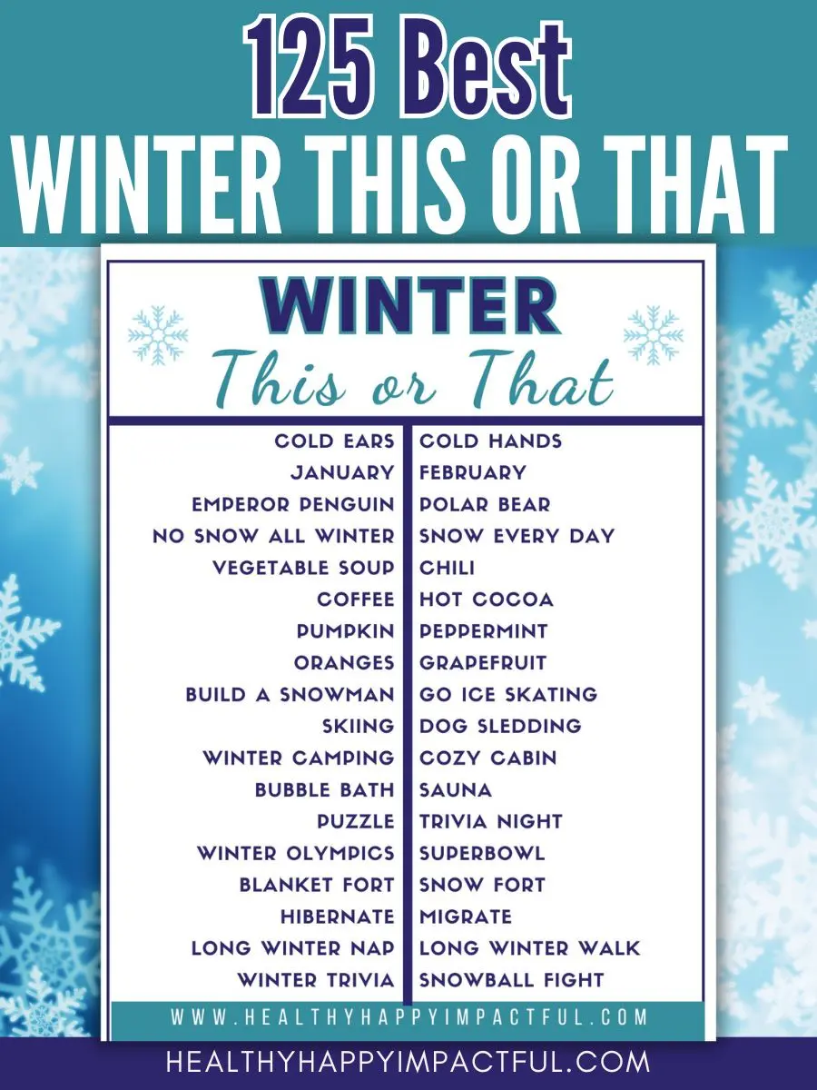 winter this or that questions game