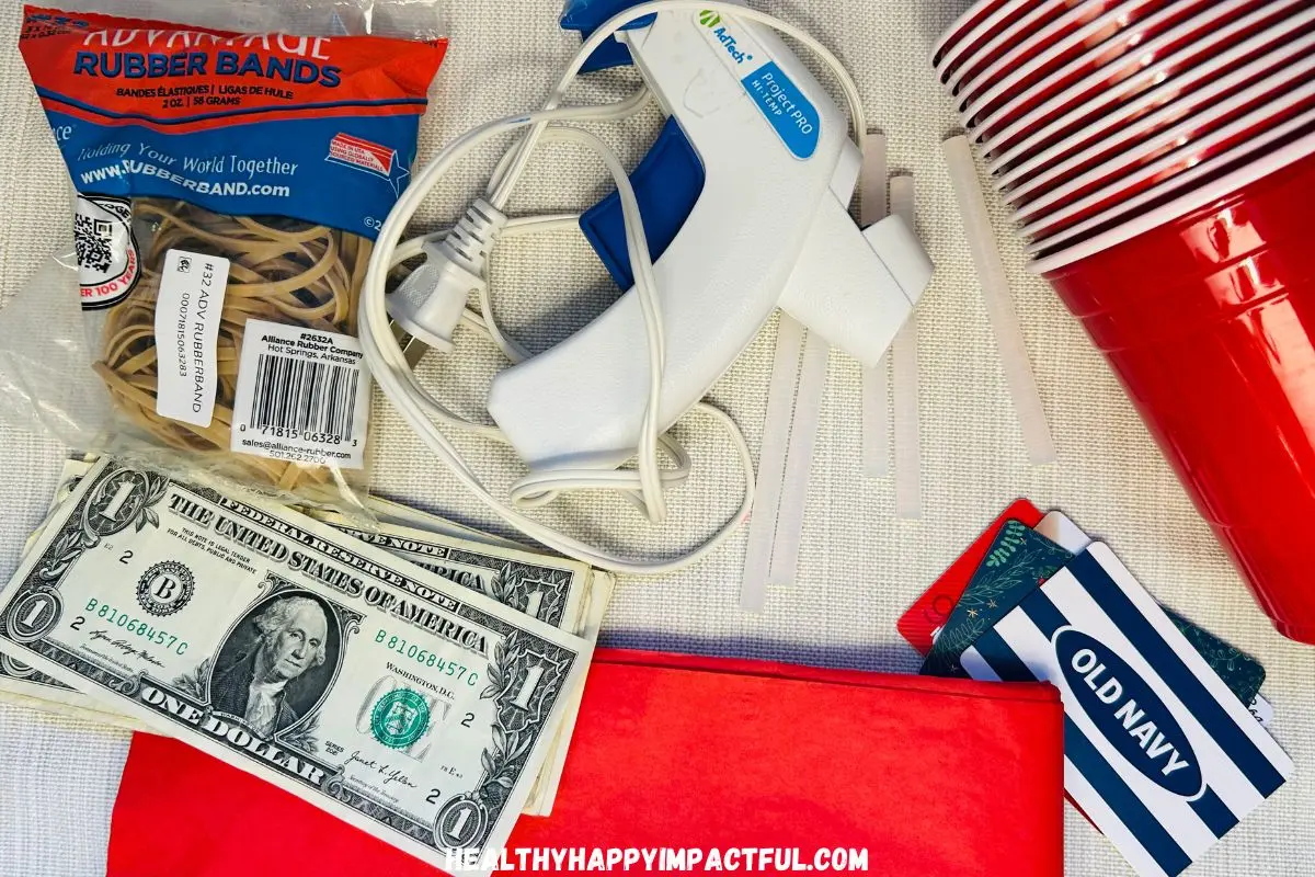 reindeer punch board game supplies and materials