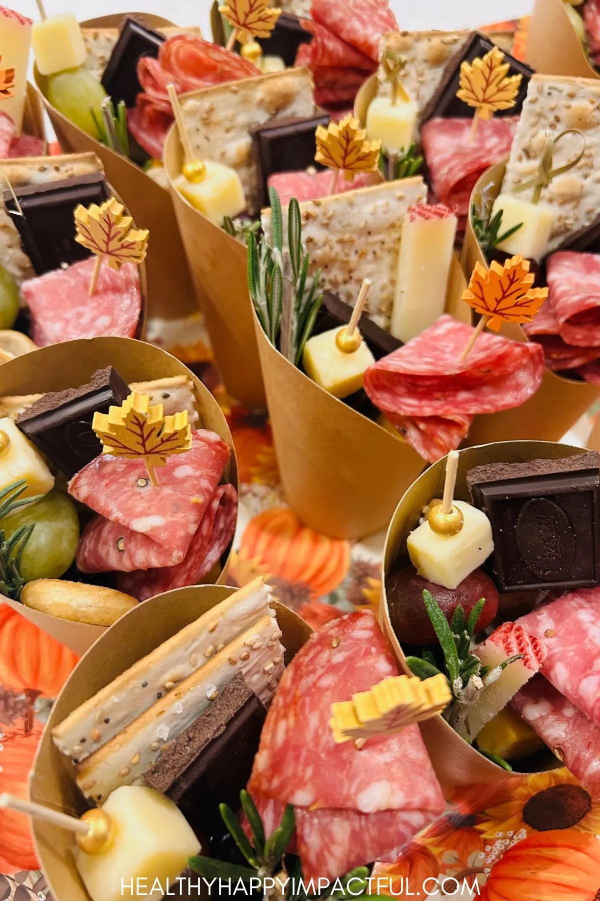 Thanksgiving charcuterie board easy cups; how to build; mini appetizers