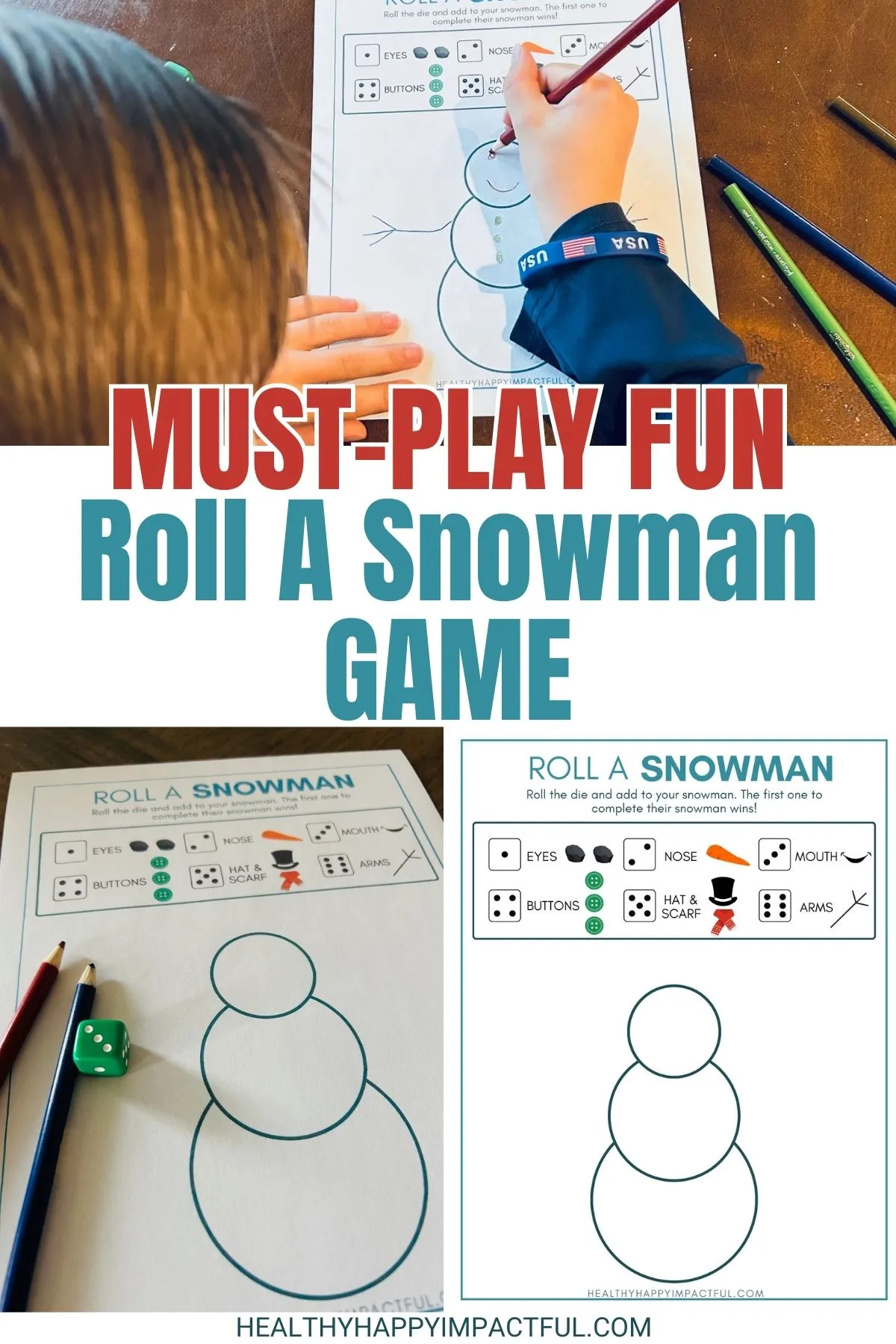 roll a snowman dice game