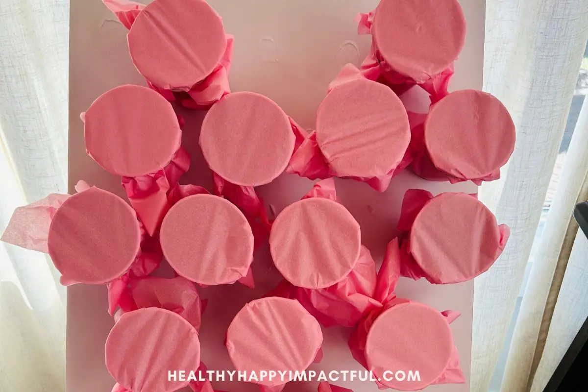 heart punch cup game board for kids, teens, adults, church, classroom