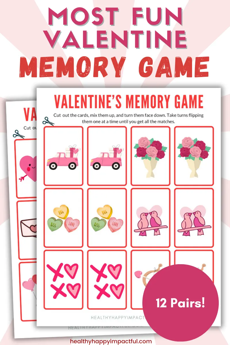 valentines games, free memory game cards for kindergarten, preschool, toddlers, elementary kids