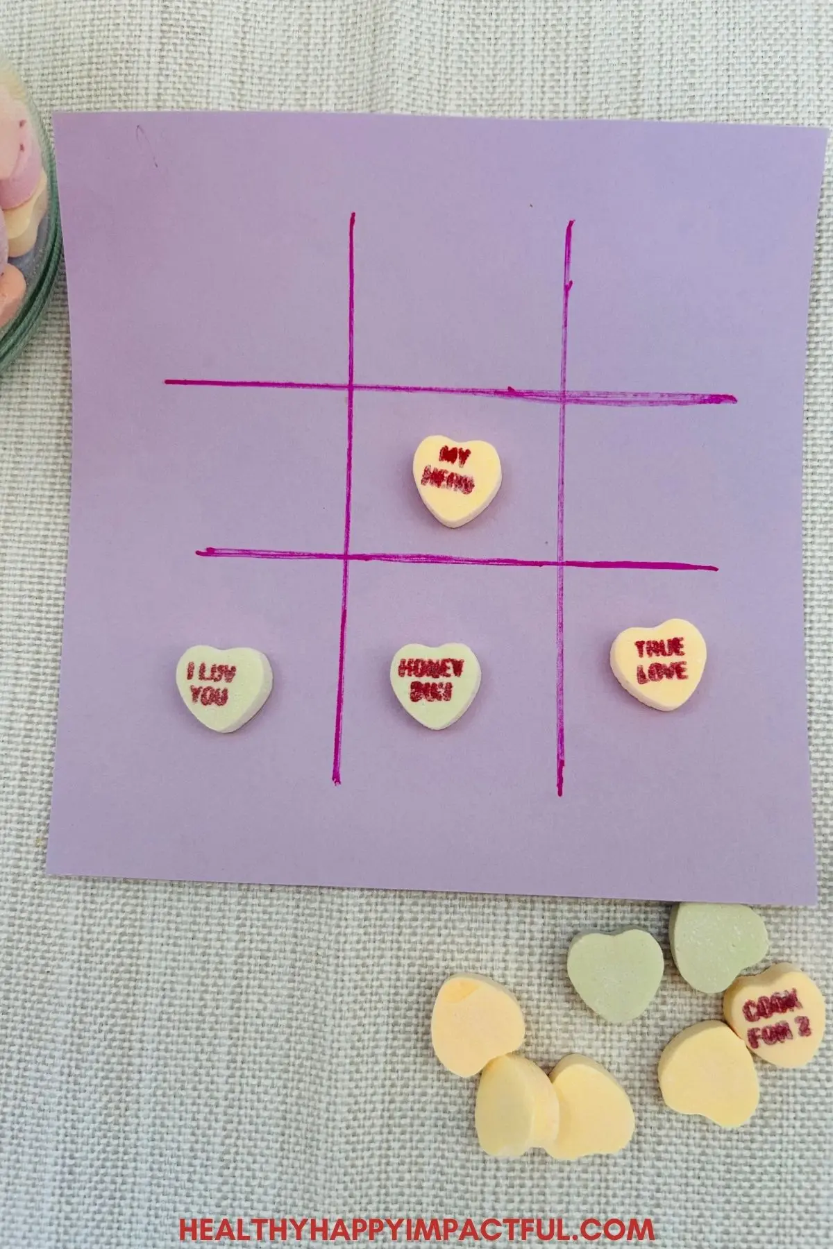 conversation candy hearts Valentine's Day games for kids, teens, adults