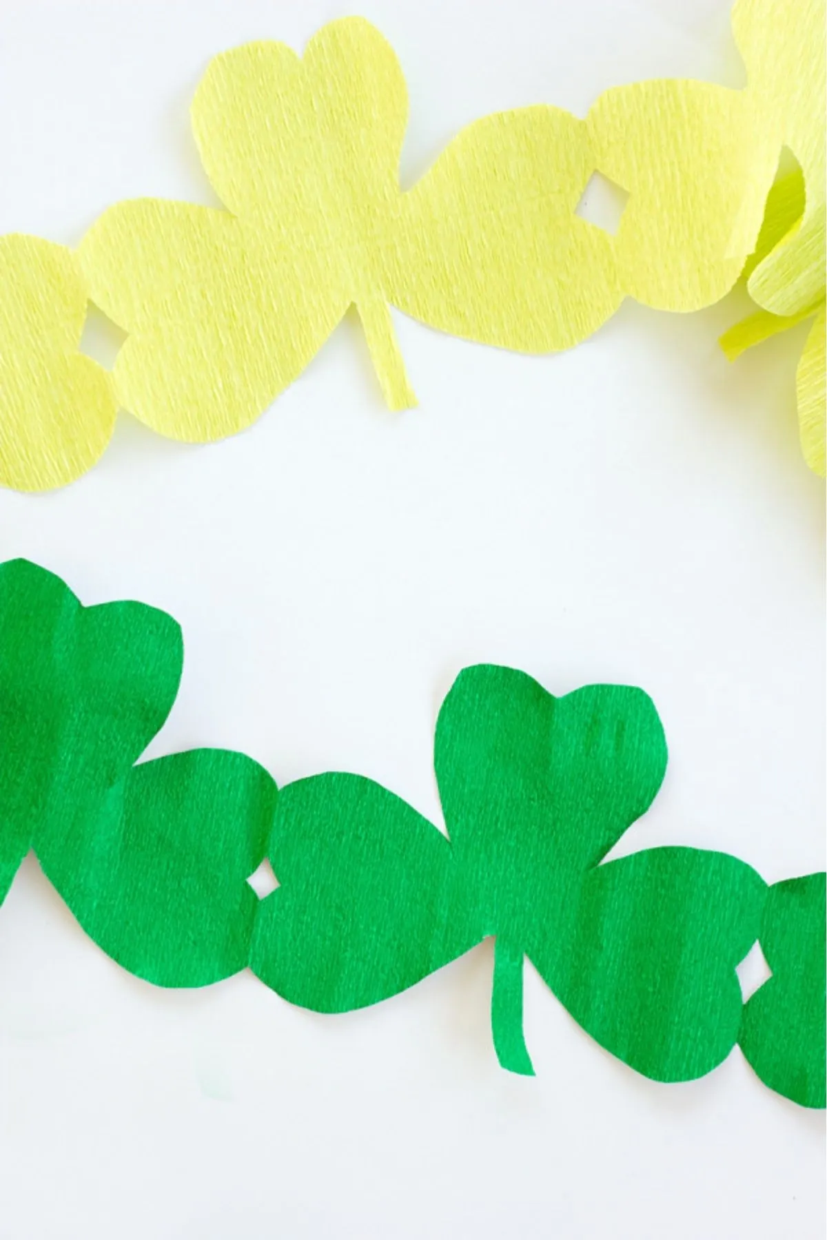 shamrock streamers; St. Patrick's Day party ideas decor