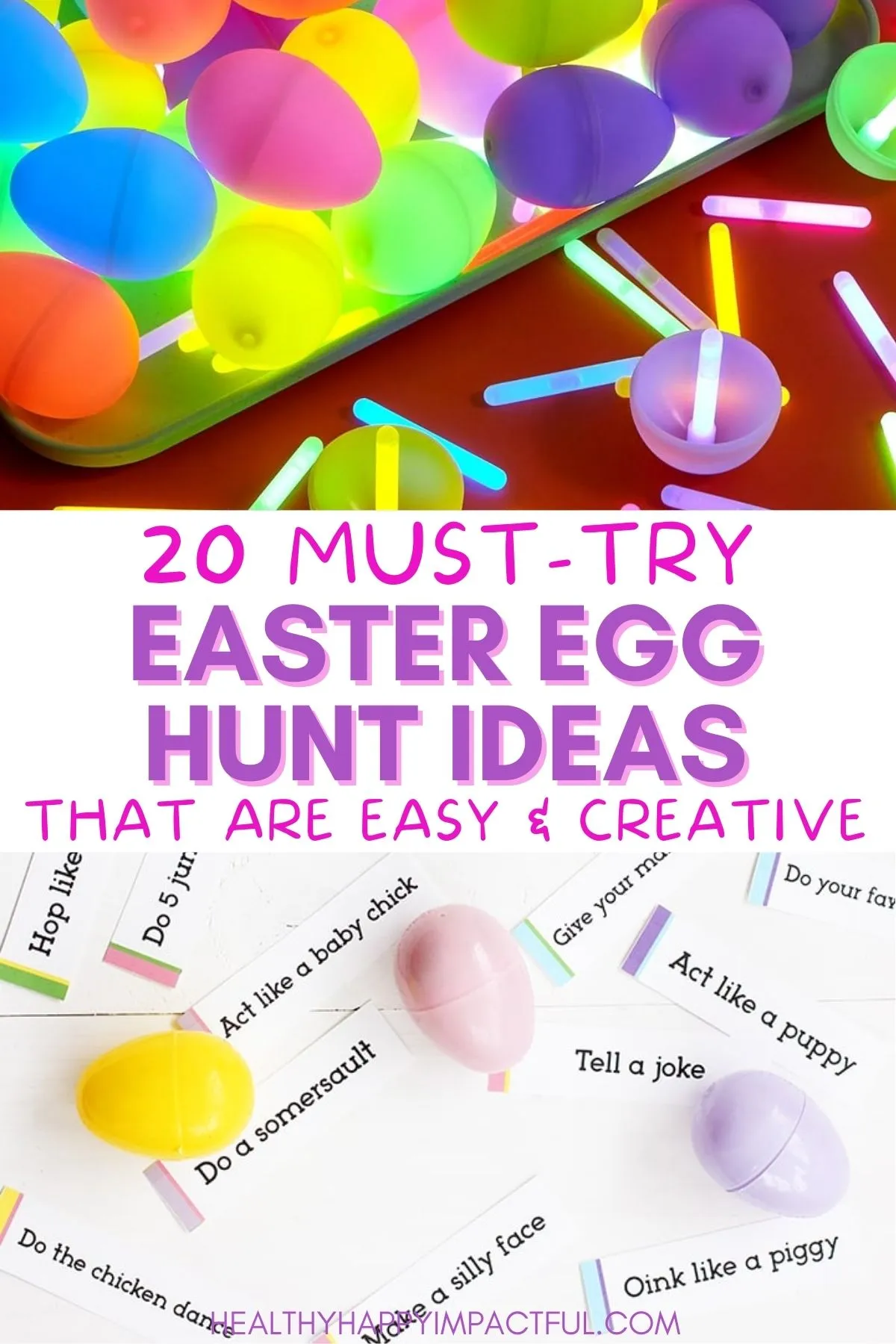 indoor and outdoor Easter egg hunt ideas for kids; fun