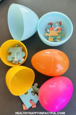 puzzle pieces in the easter eggs