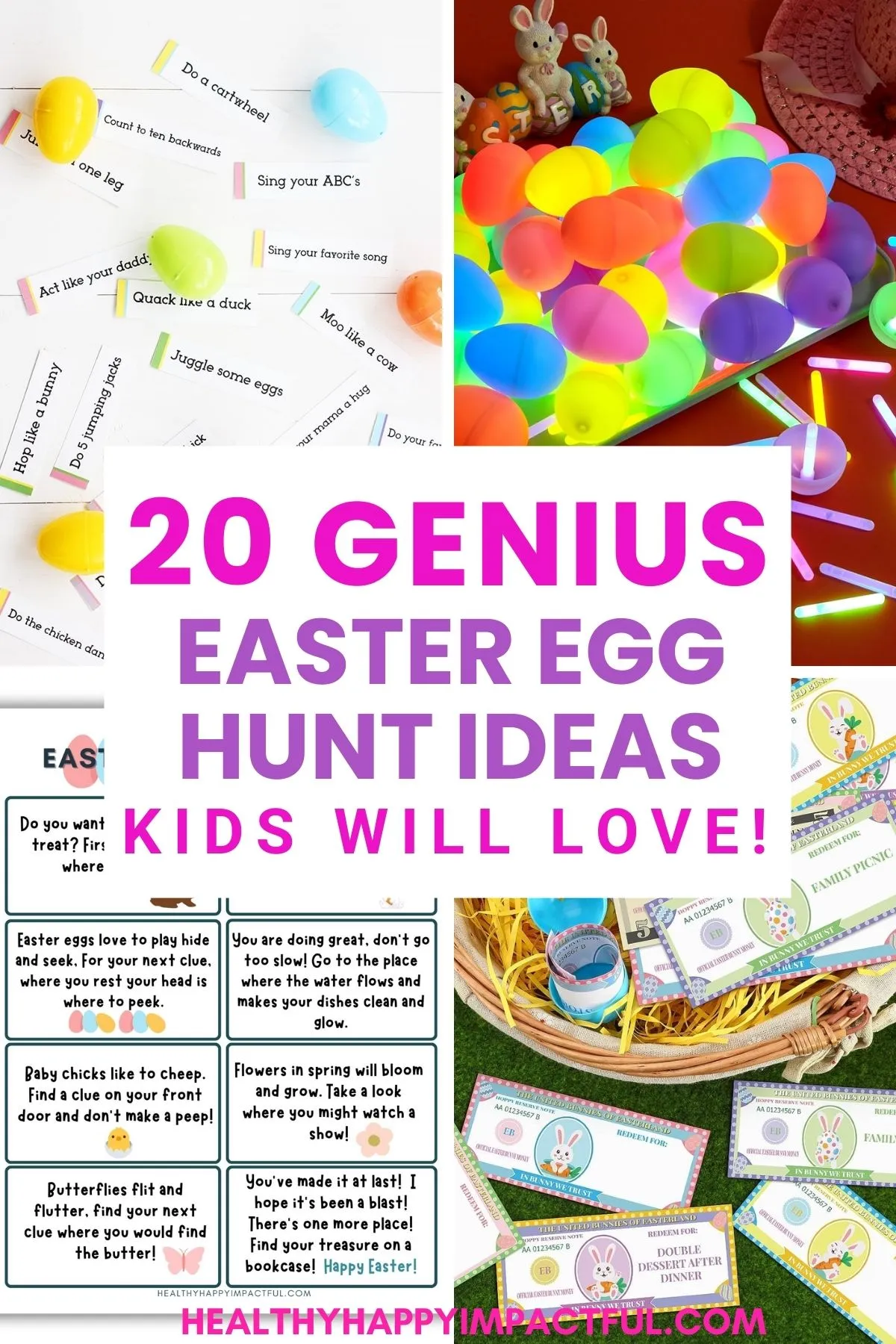indoor and outdoor Easter egg hunt ideas for kids