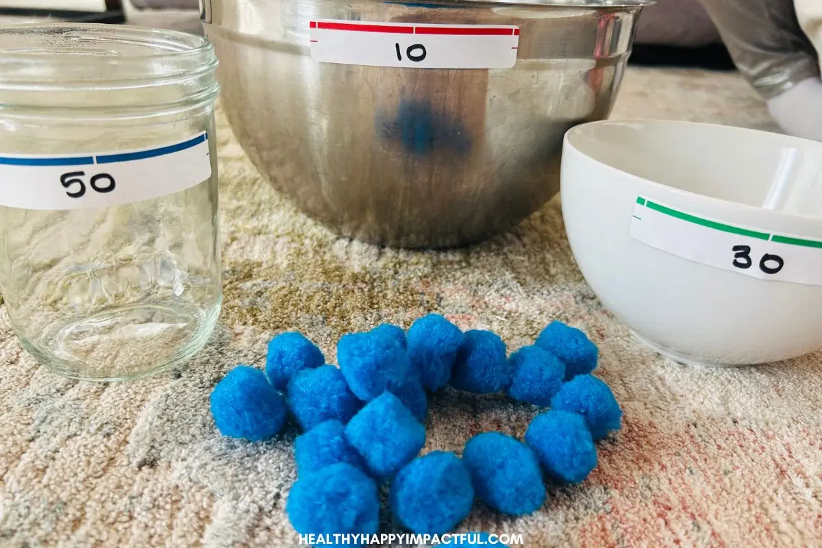 spring group games for kids: rain drop toss