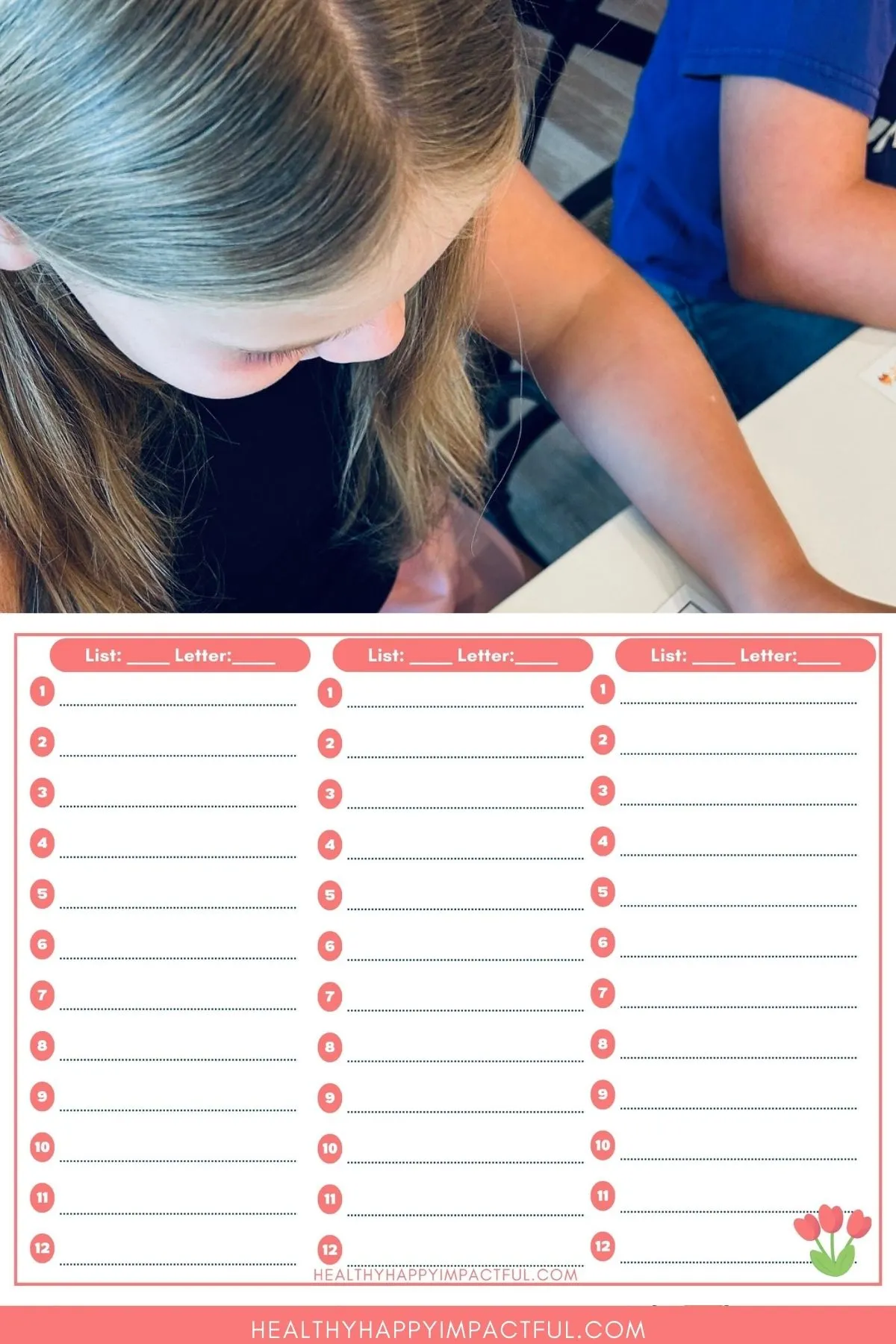 spring scattergories list printable game for kids and adults