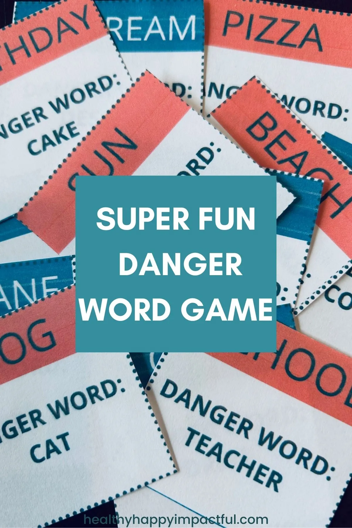 danger word game for kids and adults