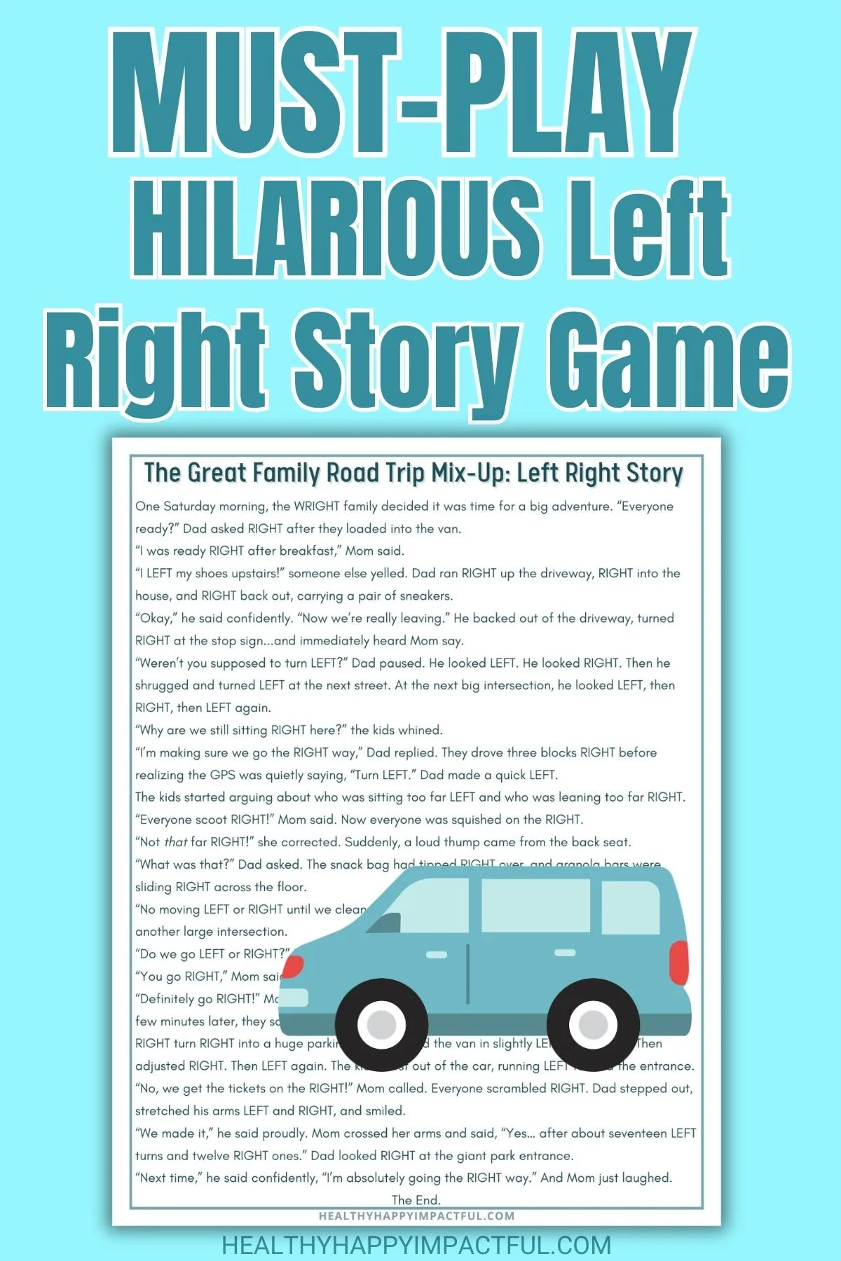 funny left right story game free printable