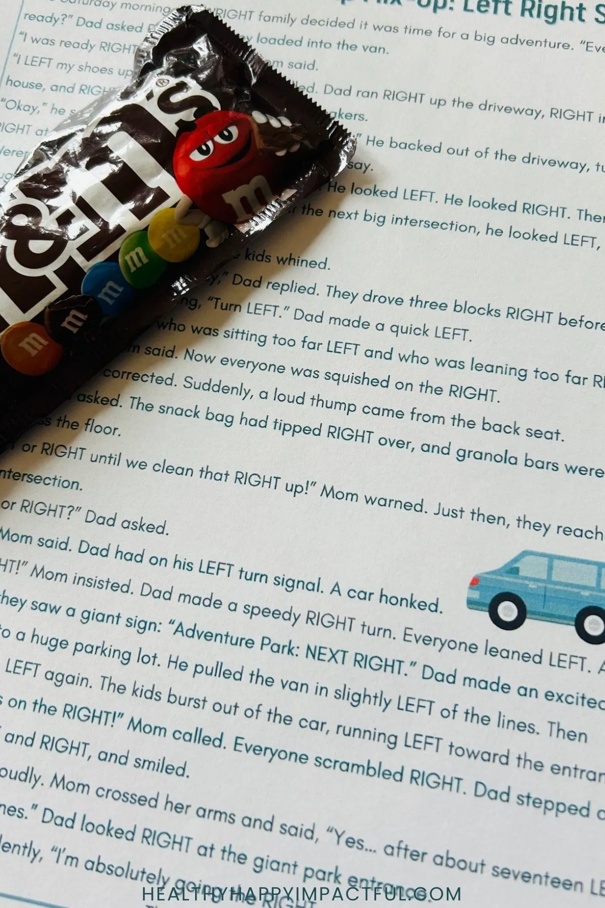 left right story free printable for church, kids
