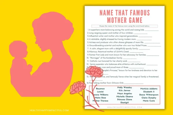 fun Mother's Day name that mom game