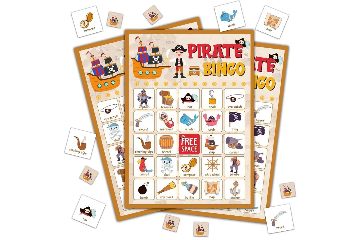pirate bingo party games for kids