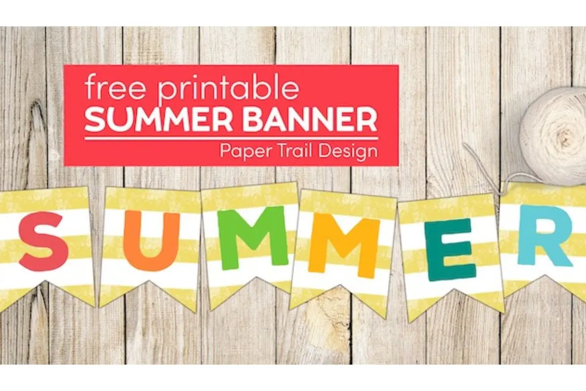 fun free banner for your summer pool party ideas
