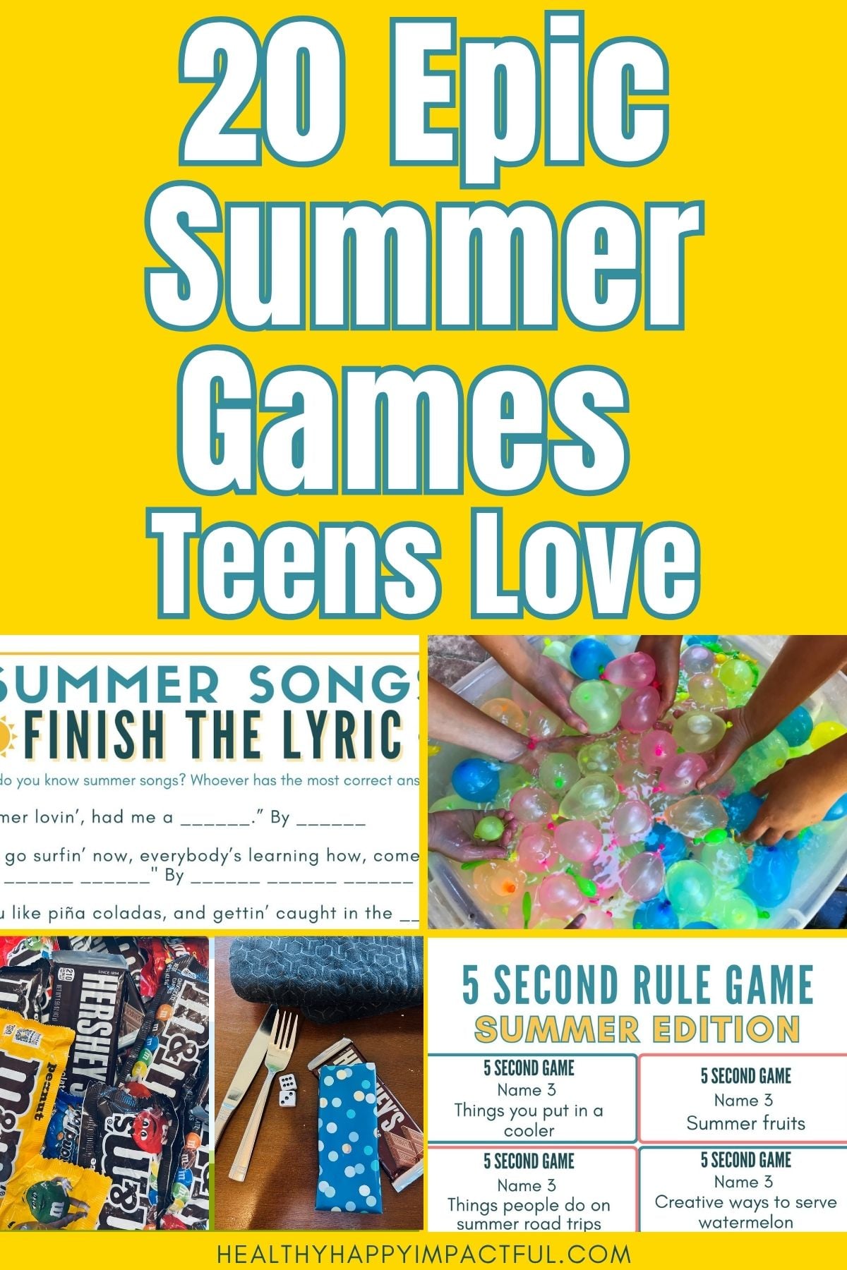 summer games for teens to play