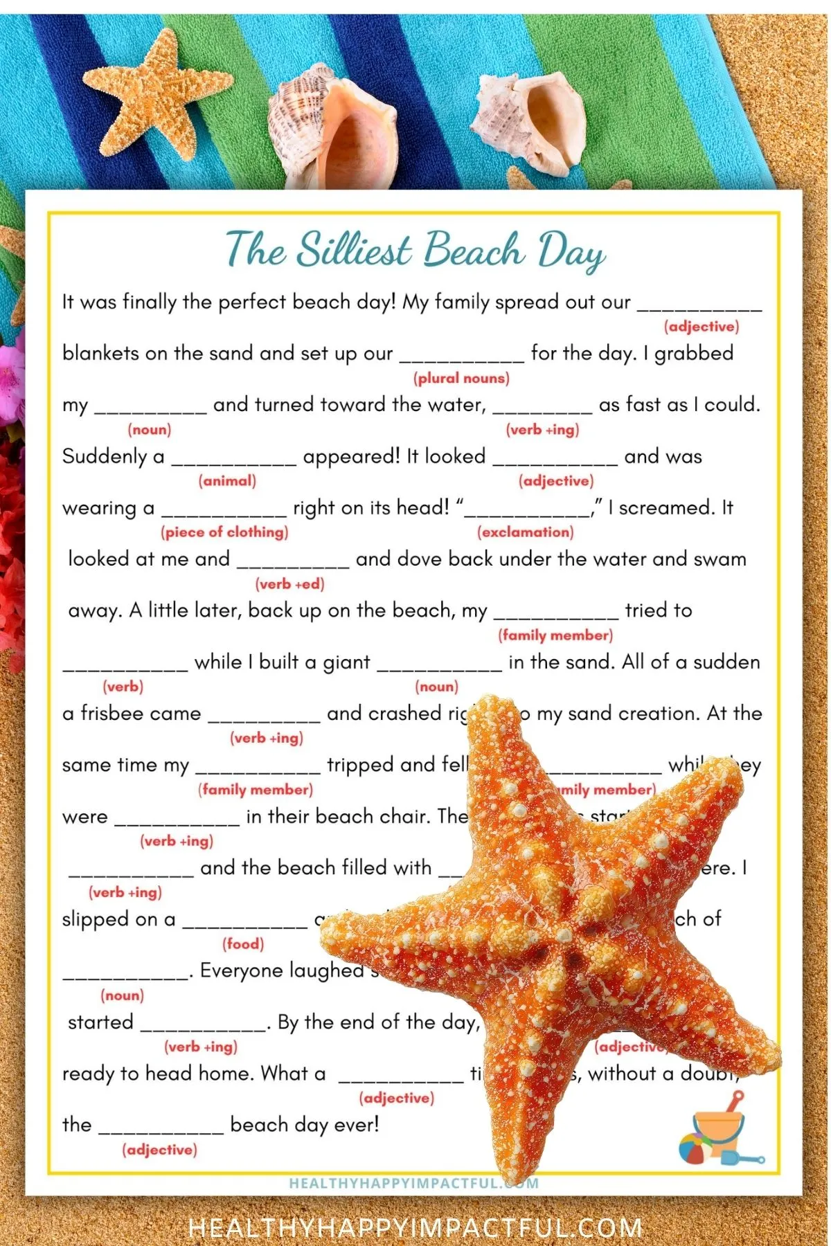 summer mad libs free printable