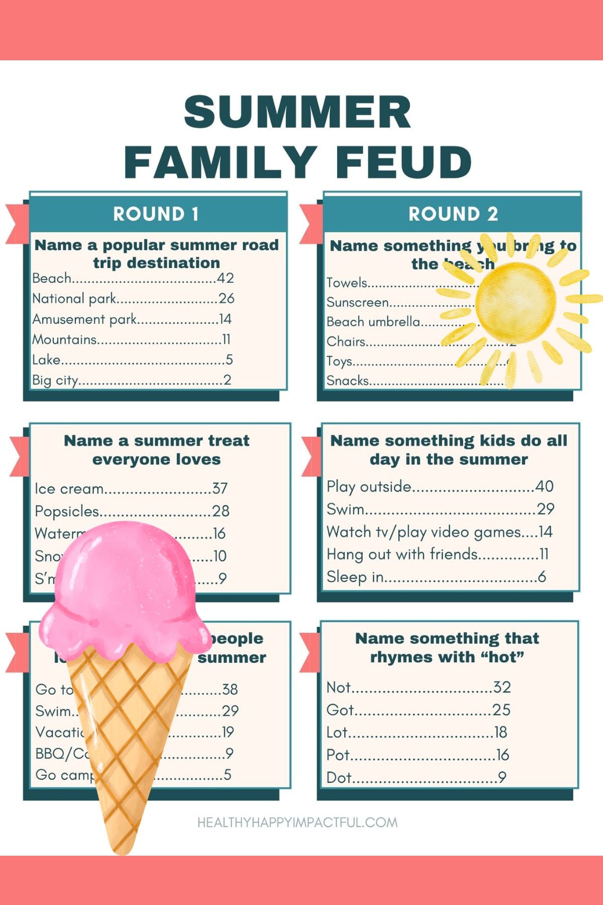 summer family feud template